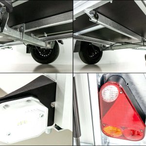 Debon Przyczepa kontenerowa Roadster Alu 255 125x255cm Wys.:156cm | Czarna - obrazek 14