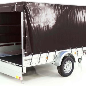 Przyczepa Koch z plandeką 150x300cm 1300kg | Typ 7.13 | Wysoka plandeka 160cm - Czarna - obrazek 4