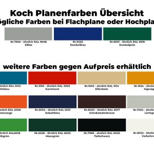 Przyczepa Koch z plandeką 185x400cm 2600kg | Typ 10.26 | Wysoka plandeka 200cm - Żółta - obrazek 14