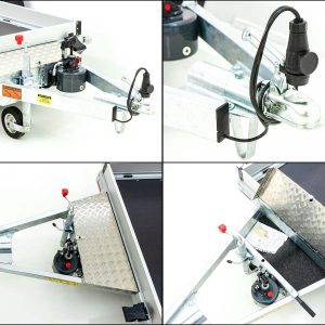 Vezeko Przyczepa opuszczana 127x246 cm 750 kg - obrazek 8