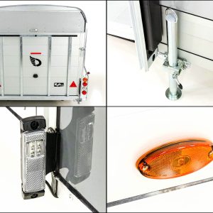 Debon Kofferanhänger Roadster C1000 200x500x200 cm 3,5t grau - obrazek 12