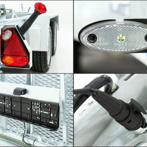 Variant Przyczepa do maszyn budowlanych Maxi Load 161x305 3,5t | Rampa / Beavertail - obrazek 7