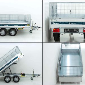 Debon wywrotka tylna 155x305cm 2,0t | Pompa elektryczna | Nadstawki siatkowe 60cm | PROMOCJA - obrazek 7