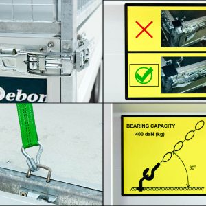 Debon wywrotka tylna 155x305cm 2,0t | Pompa elektryczna | Nadstawki siatkowe 60cm | PROMOCJA - obrazek 9