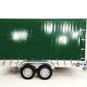 Przyczepa z plandeką 185x400cm 2600kg | Typ 10.26 | Wysoka plandeka 200cm - Zielona - obrazek 10
