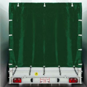 Przyczepa z plandeką 185x400cm 2600kg | Typ 10.26 | Wysoka plandeka 200cm - Zielona - obrazek 12