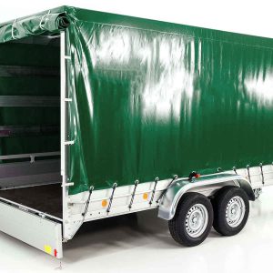 Przyczepa z plandeką 185x400cm 2600kg | Typ 10.26 | Wysoka plandeka 200cm - Zielona - obrazek 13