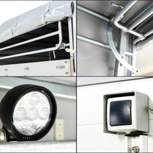 Koch Alf Profi Przyczepa do bydła 185x450 cm | Wys. 185 cm | 3,5t | Kombi-rampa - obrazek 14