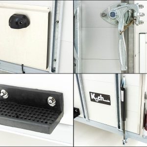 Koch Alf Profi Przyczepa do bydła 185x450 cm | Wys. 185 cm | 3,5t | Kombi-rampa - obrazek 16