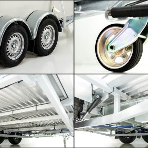 Koch Alf Profi Przyczepa do bydła 185x450 cm | Wys. 185 cm | 3,5t | Kombi-rampa - obrazek 17