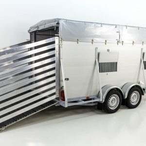 Koch Alf Profi Przyczepa do bydła 185x450 cm | Wys. 185 cm | 3,5t | Kombi-rampa - obrazek 4