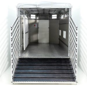 Koch Alf Profi Przyczepa do bydła 185x450 cm | Wys. 185 cm | 3,5t | Kombi-rampa - obrazek 7