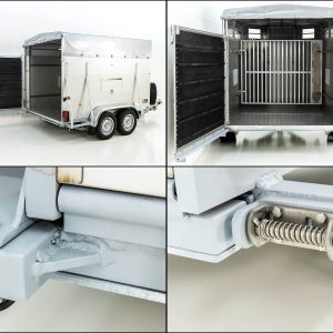 Koch Alf Profi Przyczepa do bydła 185x450 cm | Wys. 185 cm | 3,5t | Kombi-rampa - obrazek 10