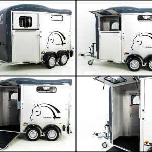 Cheval Liberte Przyczepa do koni Touring Country | Zawieszenie Pullman | Wyjście przednie | szara - obrazek 4