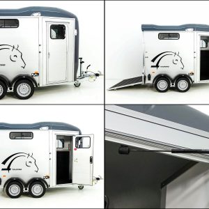 Cheval Liberte Przyczepa do koni Touring Country | Zawieszenie Pullman | Wyjście przednie | szara - obrazek 6