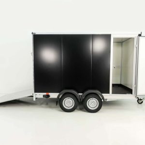 Vezeko Przyczepa furgonowa 184x355cm Wys.:205cm 2,7t | Drzwi/Rampa | Czarna - obrazek 12