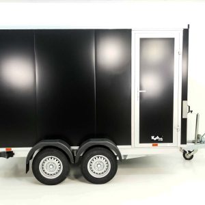 Vezeko Przyczepa furgonowa 184x355cm Wys.:205cm 2,7t | Drzwi/Rampa | Czarna - obrazek 13