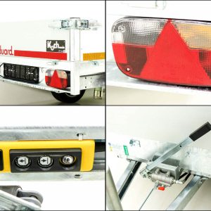 Eduard wywrotka tylna 150x256cm 1,8t | Pompa elektryczna + ręczna - obrazek 6