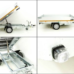 Eduard wywrotka tylna 150x256cm 1,8t | Pompa elektryczna + ręczna - obrazek 3