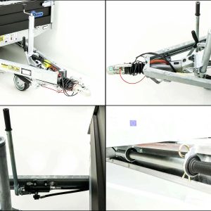 Debon Wywrotka trójstronna 180x324 3,5t | Black Edition | Nadstawki siatkowe | Najazdy | Podpory - obrazek 4