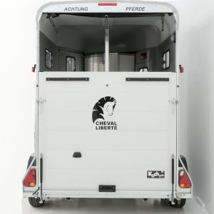 Cheval Liberte Przyczepa do koni Touring Country | z siodlarnią | Wyjście przednie | niebieska - obrazek 3