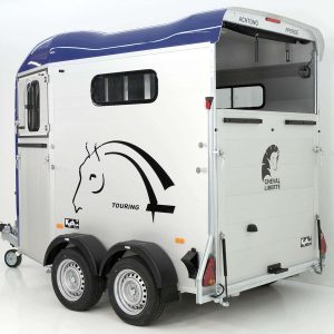 Cheval Liberte Przyczepa do koni Touring Country | z siodlarnią | Wyjście przednie | niebieska - obrazek 13
