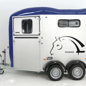 Cheval Liberte Przyczepa do koni Touring Country | z siodlarnią | Wyjście przednie | niebieska - obrazek 8