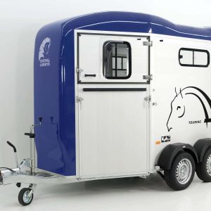 Cheval Liberte Przyczepa do koni Touring Country | z siodlarnią | Wyjście przednie | niebieska - obrazek 7