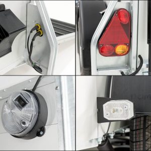 Cheval Liberte Przyczepa do koni Touring Country | Siodlarnia | Wyjście przednie | szary - obrazek 8