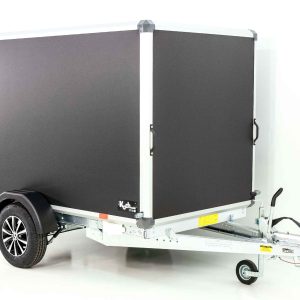 Variant Przyczepa kontenerowa Black Edition 148x258cm Wys.:157cm 1,35t | Rampa