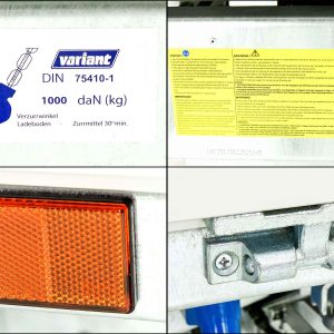 Variant Wywrotka trójstronna VDK 168x320 3,0t | Pompa elektryczna | Nadstawka stalowa 60 cm - obrazek 5