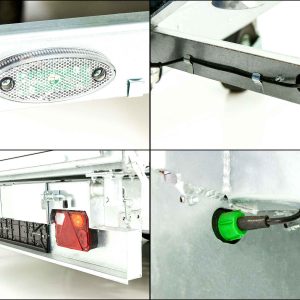 Variant Wywrotka trójstronna VDK 168x320 3,0t | Pompa elektryczna | Nadstawka stalowa 60 cm - obrazek 15