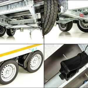 Eduard wywrotka tylna 150x256cm 2,0t | Pompa elektryczna + ręczna | Nadstawka 30 cm - obrazek 6