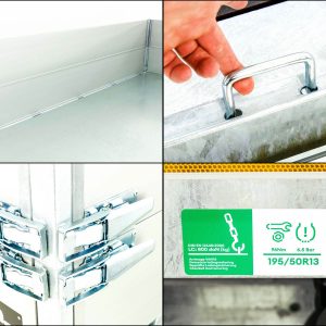 Eduard wywrotka tylna 150x256cm 2,0t | Pompa elektryczna + ręczna | Nadstawka 30 cm - obrazek 3