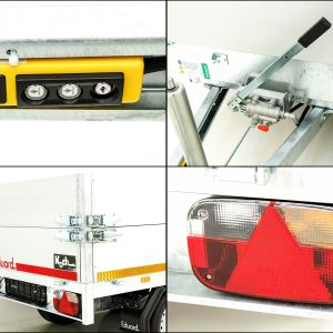 Eduard wywrotka tylna 150x256cm 2,0t | Pompa elektryczna + ręczna | Nadstawka 30 cm - obrazek 4