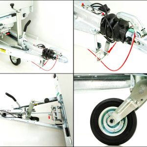 Eduard wywrotka tylna 150x256cm 2,0t | Pompa elektryczna + ręczna | Nadstawka 30 cm - obrazek 5