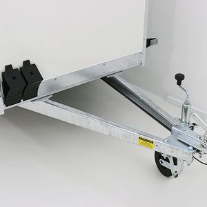 Blyss Przyczepa kontenerowa 750kg niehamowana 135x248cm Wys.:150cm - obrazek 11