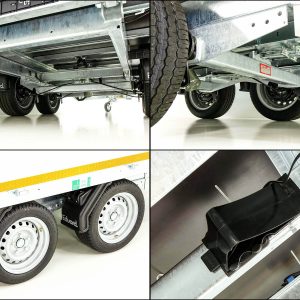 Eduard wywrotka tylna 160x311cm 2,0t | Pompa elektryczna + ręczna | Krata 70cm - obrazek 9