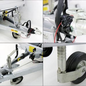 Variant Wywrotka trójstronna VDK 168x320 3,5t | Resory piórowe | Pompa elektryczna | Szuflada na rampy | Krata - obrazek 8