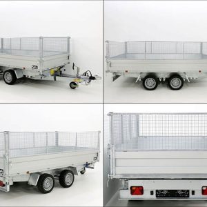 Variant Wywrotka trójstronna VDK 168x320 3,5t | Resory piórowe | Pompa elektryczna | Szuflada na rampy | Krata - obrazek 5
