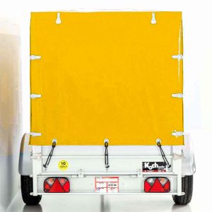 Przyczepa Koch z plandeką 125x250cm 750kg | Typ U4 | Wysoka plandeka 140 cm Profi | Żółta - obrazek 4