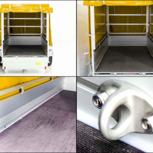 Przyczepa Koch z plandeką 125x250cm 750kg | Typ U4 | Wysoka plandeka 140 cm Profi | Żółta - obrazek 10