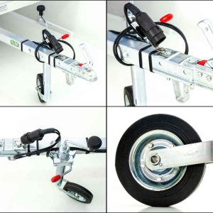 Przyczepa Koch z plandeką 125x250cm 750kg | Typ U4 | Wysoka plandeka 140 cm Profi | Pomarańczowa - obrazek 4