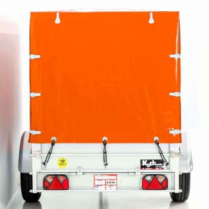 Przyczepa Koch z plandeką 125x250cm 750kg | Typ U4 | Wysoka plandeka 140 cm Profi | Pomarańczowa - obrazek 7