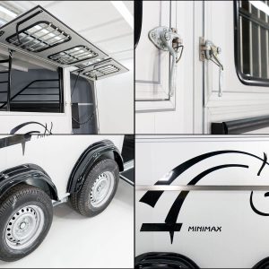 Cheval Liberte Przyczepa do koni Maxi 3 | 3 konie | Pullman 2 Fahrwerk | czarny - obrazek 11