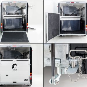 Cheval Liberte Przyczepa do koni Maxi 3 | 3 konie | Pullman 2 Fahrwerk | czarny - obrazek 12