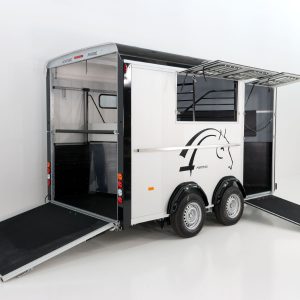 Cheval Liberte Przyczepa do koni Maxi 3 | 3 konie | Pullman 2 Fahrwerk | czarny - obrazek 6