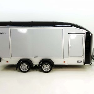 Debon Kofferanhänger Roadster C1000 200x500x200 cm 3,5t schwarz | E-Winde | Erhöhungsrampen - obrazek 3