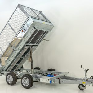 Przyczepa wywrotka tylna Variant 150x300cm 3,5t | Pompa elektryczna | Nadstawka siatkowa 80cm