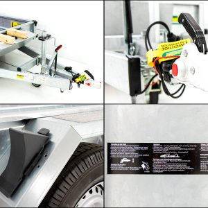 Unsinn Przyczepa do maszyn budowlanych UBA 160x306cm 3,5t | Rampy uchylne - obrazek 5